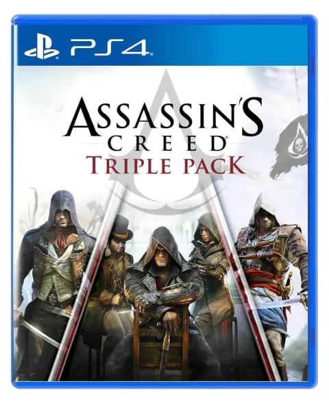 Assassin's Creed Triple Pack: Black Flag, Unity, Syndicate - PS4