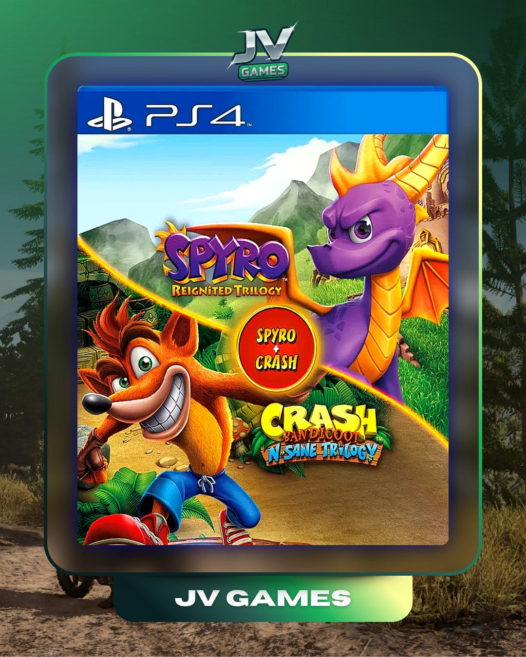 PACOTE DE JOGO SPYRO + CRASH REMASTERED PARA PS4