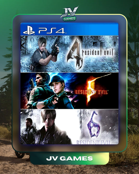 PACOTE TRIPLO RESIDENT EVIL PARA PS4