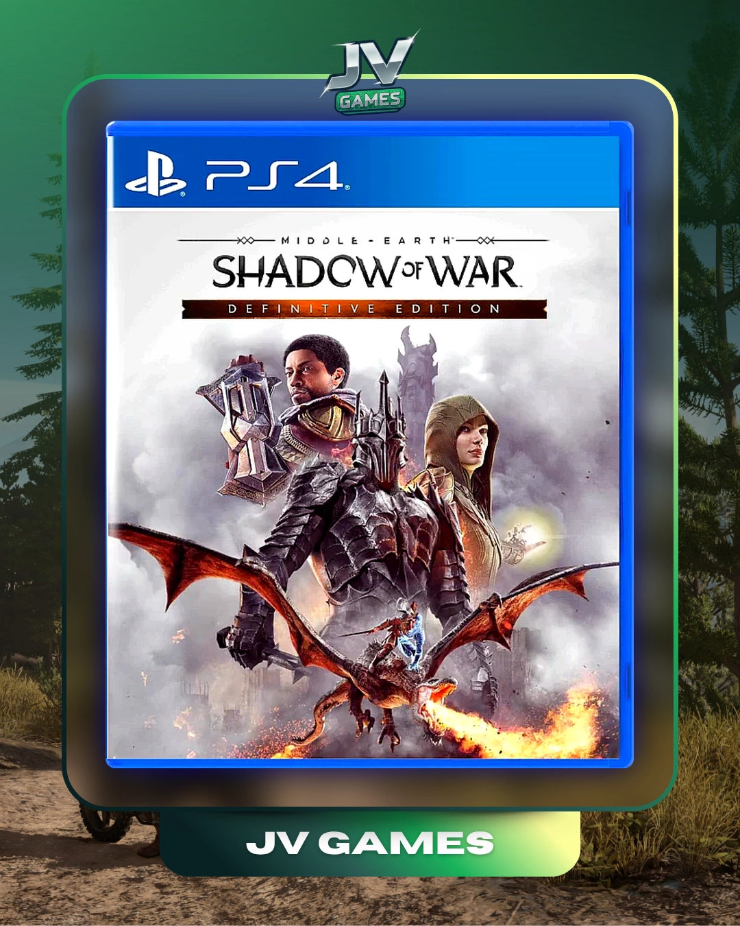 TERRA MÉDIA SOMBRAS DA GUERRA EDIÇÃO DEFINITIVA PARA PS4