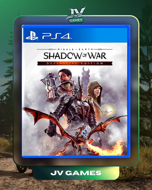 TERRA MÉDIA SOMBRAS DA GUERRA EDIÇÃO DEFINITIVA PARA PS4