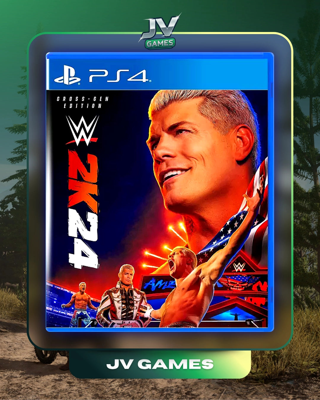 WWE 2K24 EDIÇÃO DIGITAL CROSS-GEN PARA PS4